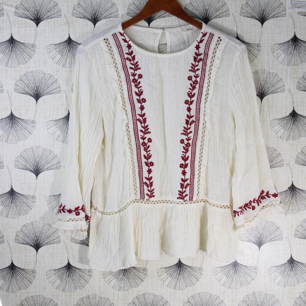 Oddi Boho Linen Tunic Top